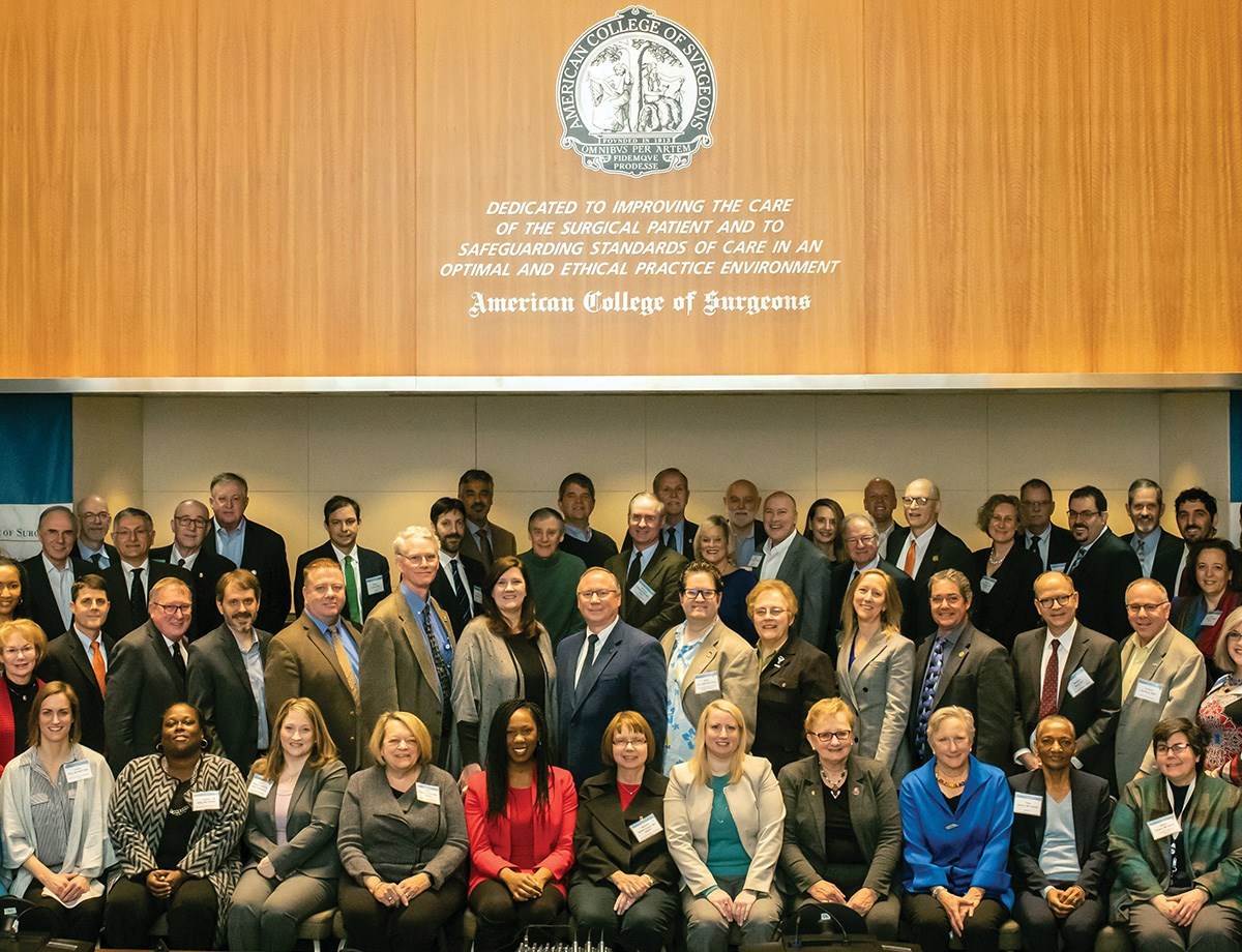Picture of the participants from the 2019 Medical Summit on Firearm Injury Prevention hosted by the ACS COT.