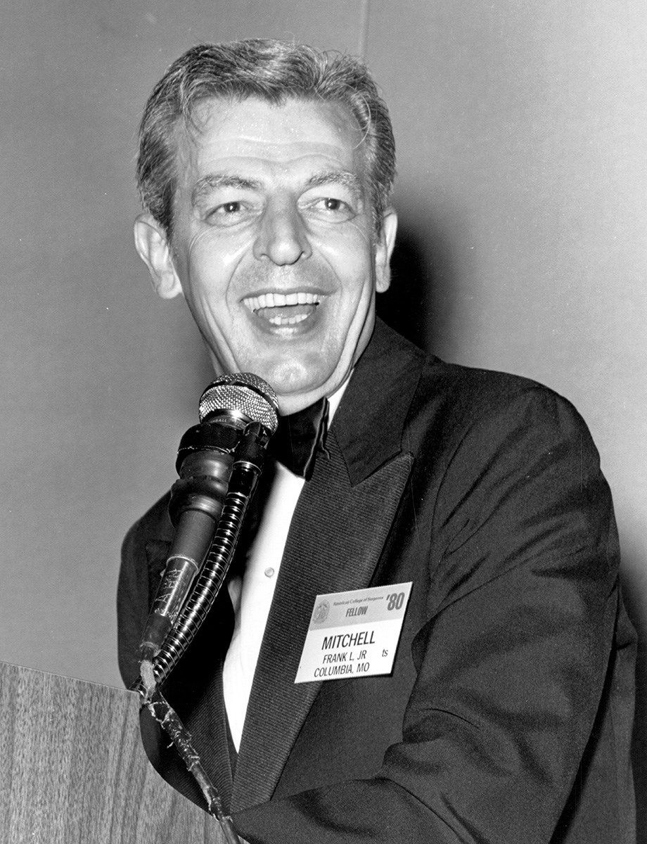 Picture of Frank L. Mitchell, MD, FACS, first chair of the Ad Hoc Committee on Quality Assurance.