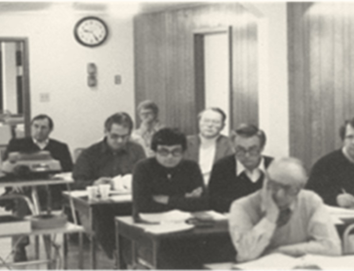 1980 photo of first class